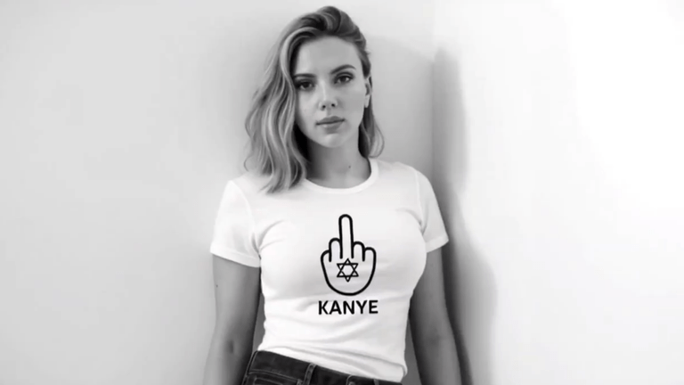 Scarlett Johansson responds after her likeness is used in AI video of celebrities condemning Kanye West