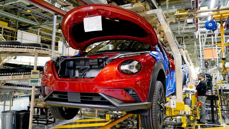 Car production falls in UK for ninth month in a row, SMMT data shows – after worst November for industry since 1980