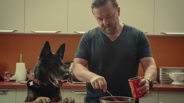 Ricky Gervais pays tribute to After Life dog after canine co-star