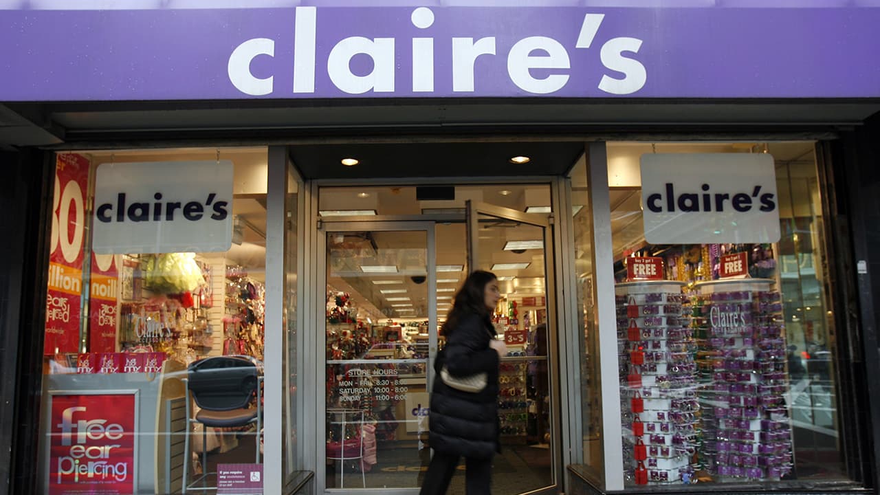 Claire's files for bankruptcy again as teen retailer faces second collapse in seven years