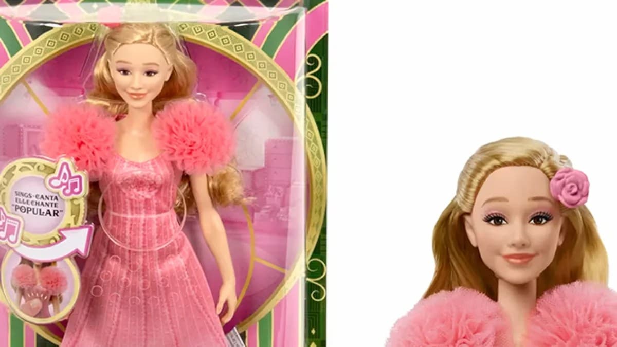 ‘Wicked’ movie dolls sold by Mattel include adult website on packaging