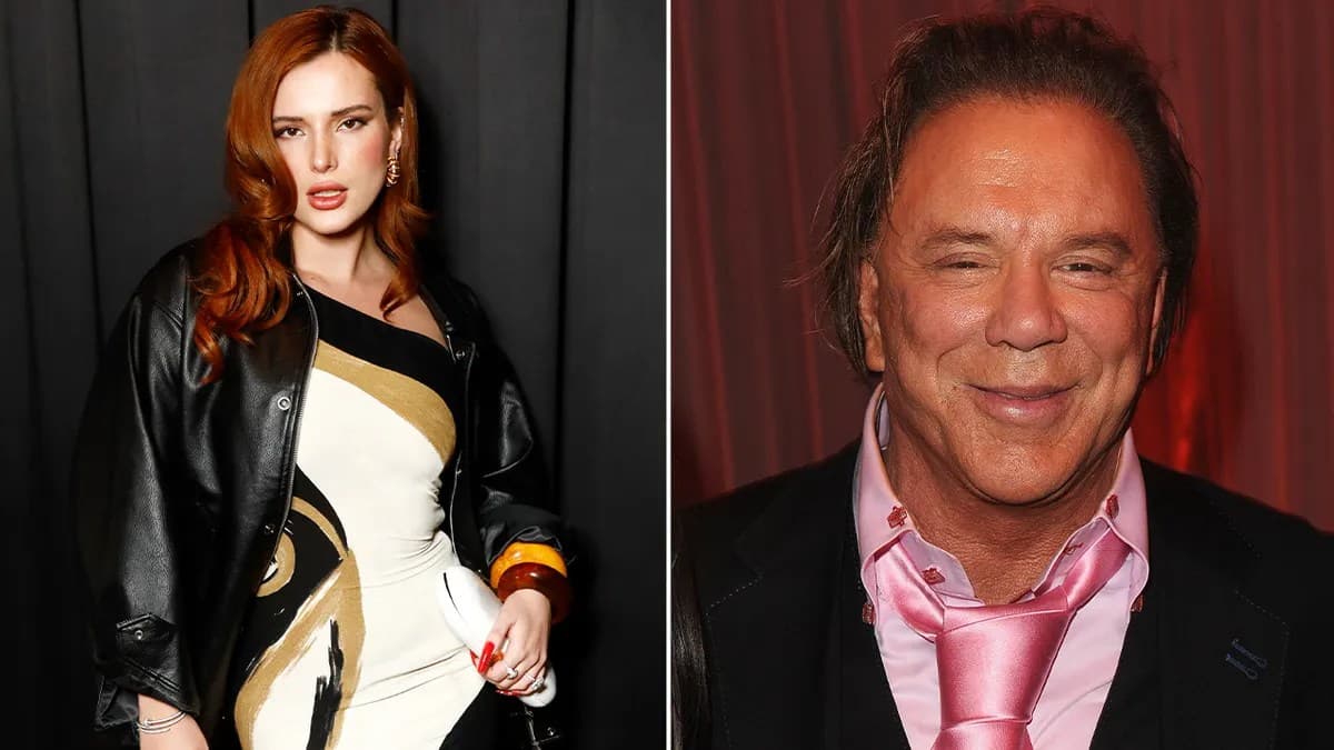 Bella Thorne accuses Mickey Rourke of taking metal grinder to her genitals instead of kneecap while filming