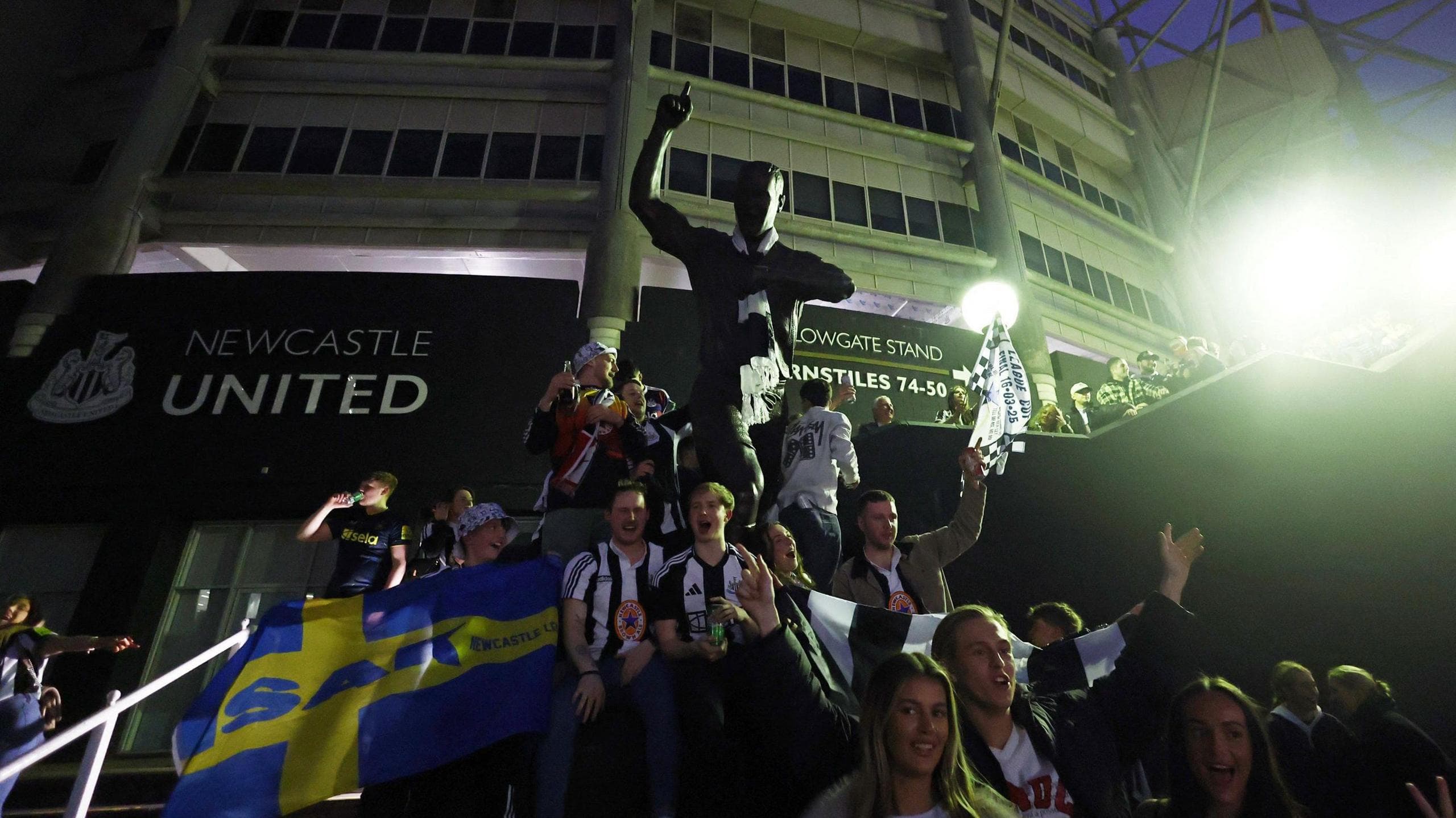 ‘The party’s not over yet’ – inside Newcastle’s celebrations, with Alan Shearer