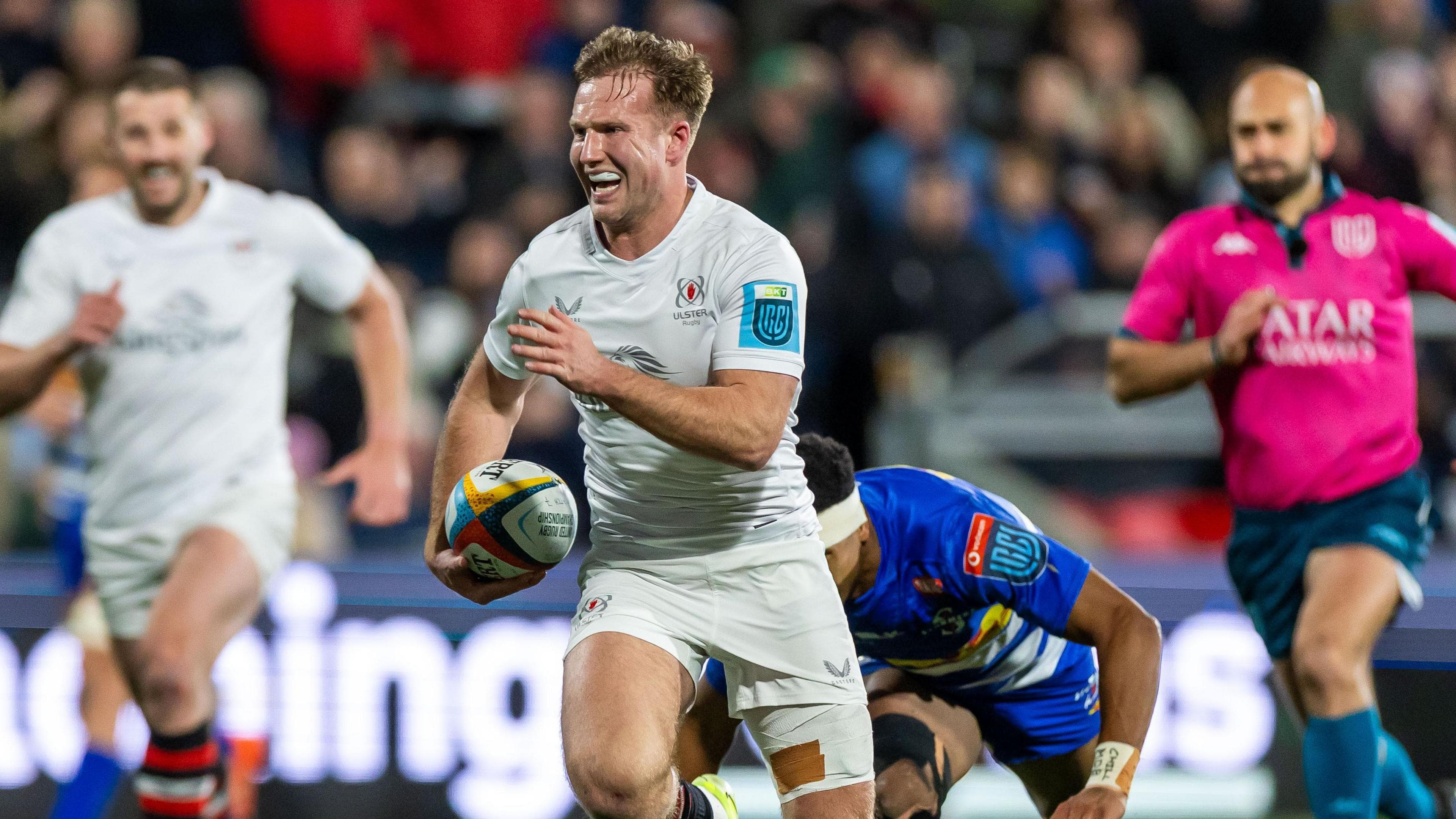 United Rugby Championship: Ulster recover from big early deficit to defeat 14-man Stormers