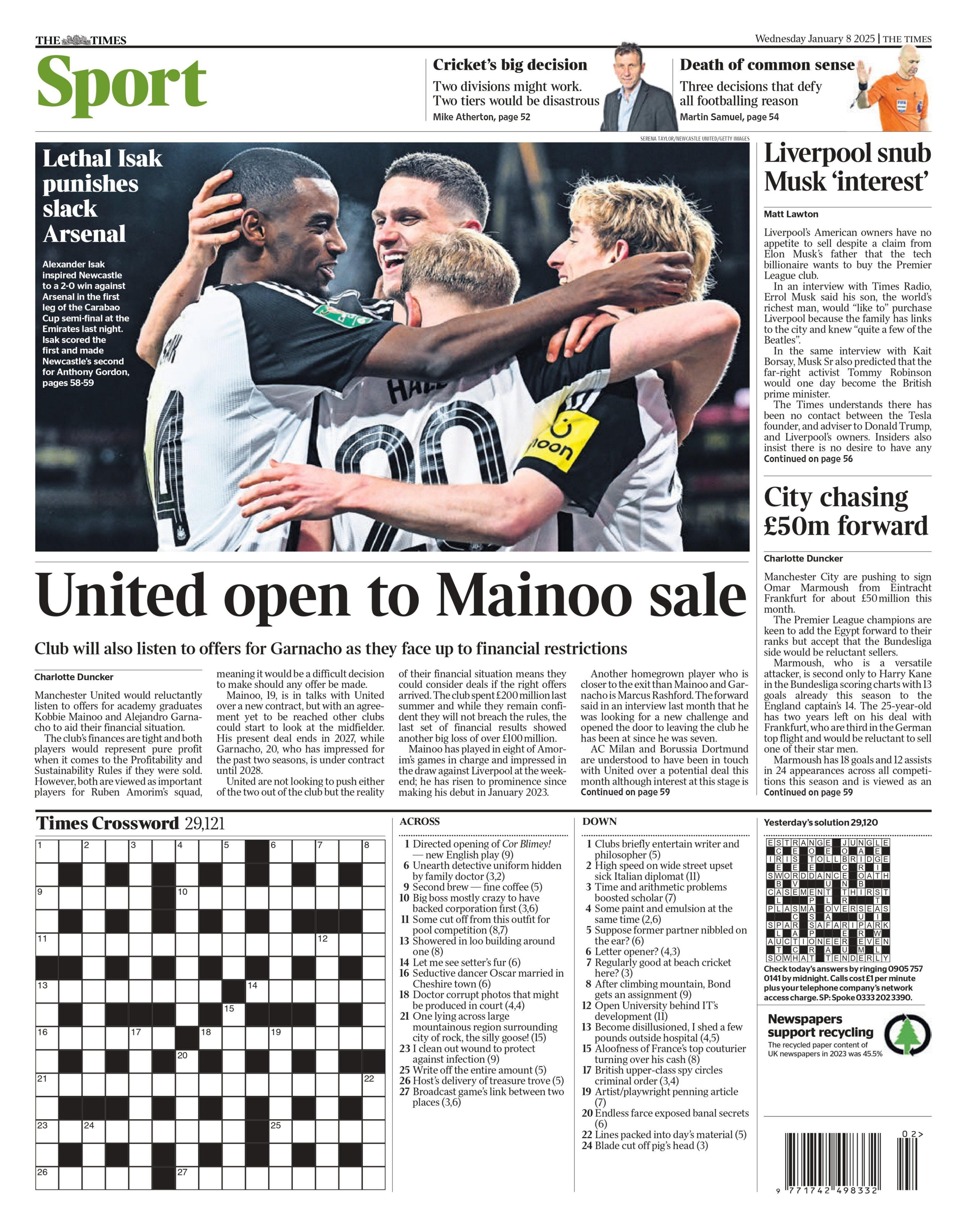 Football gossip: Rashford, Marmoush, Mainoo, Murillo, Pereira