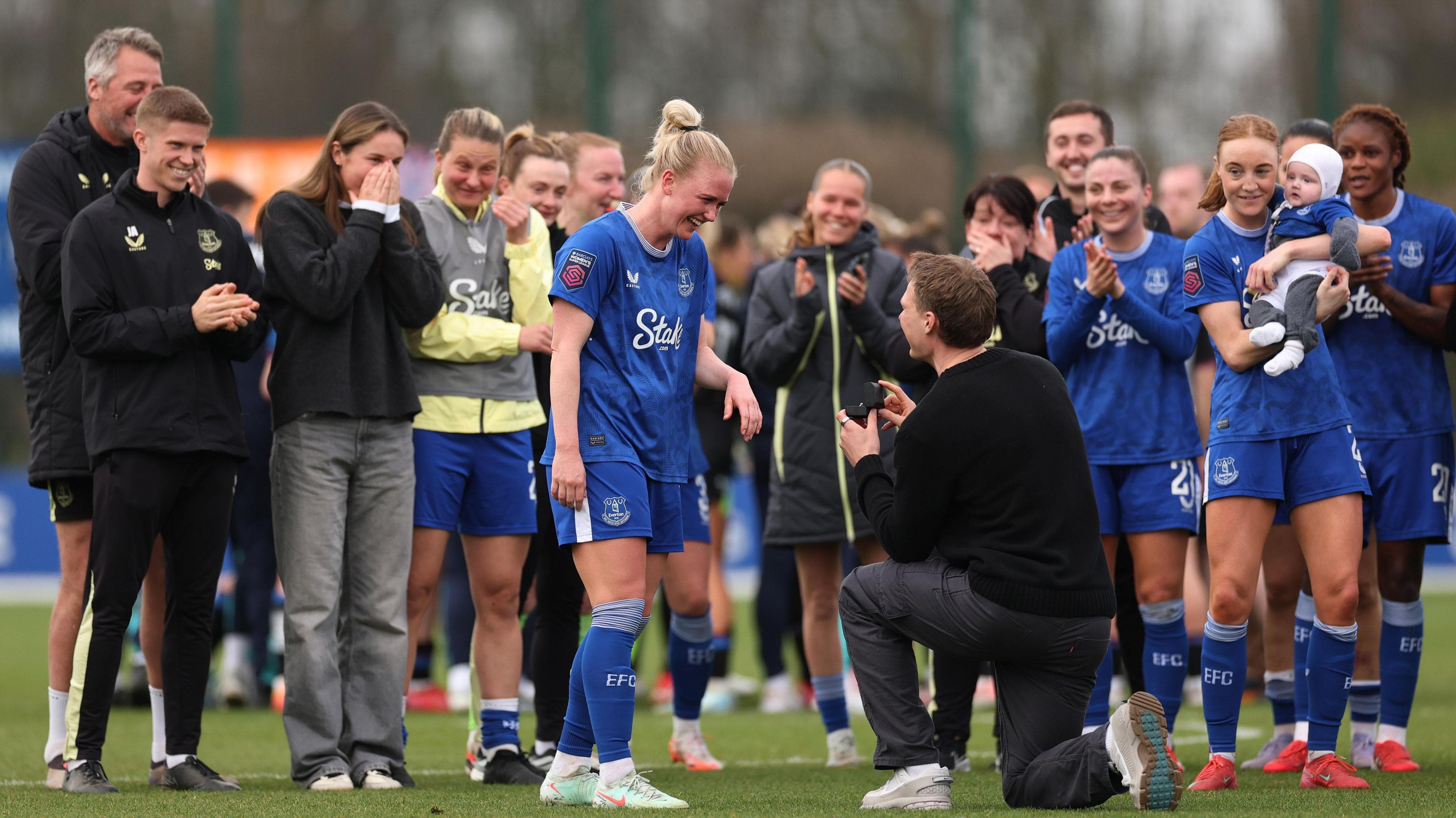 Rikke Madsen: Everton midfielder gets proposal after return to action