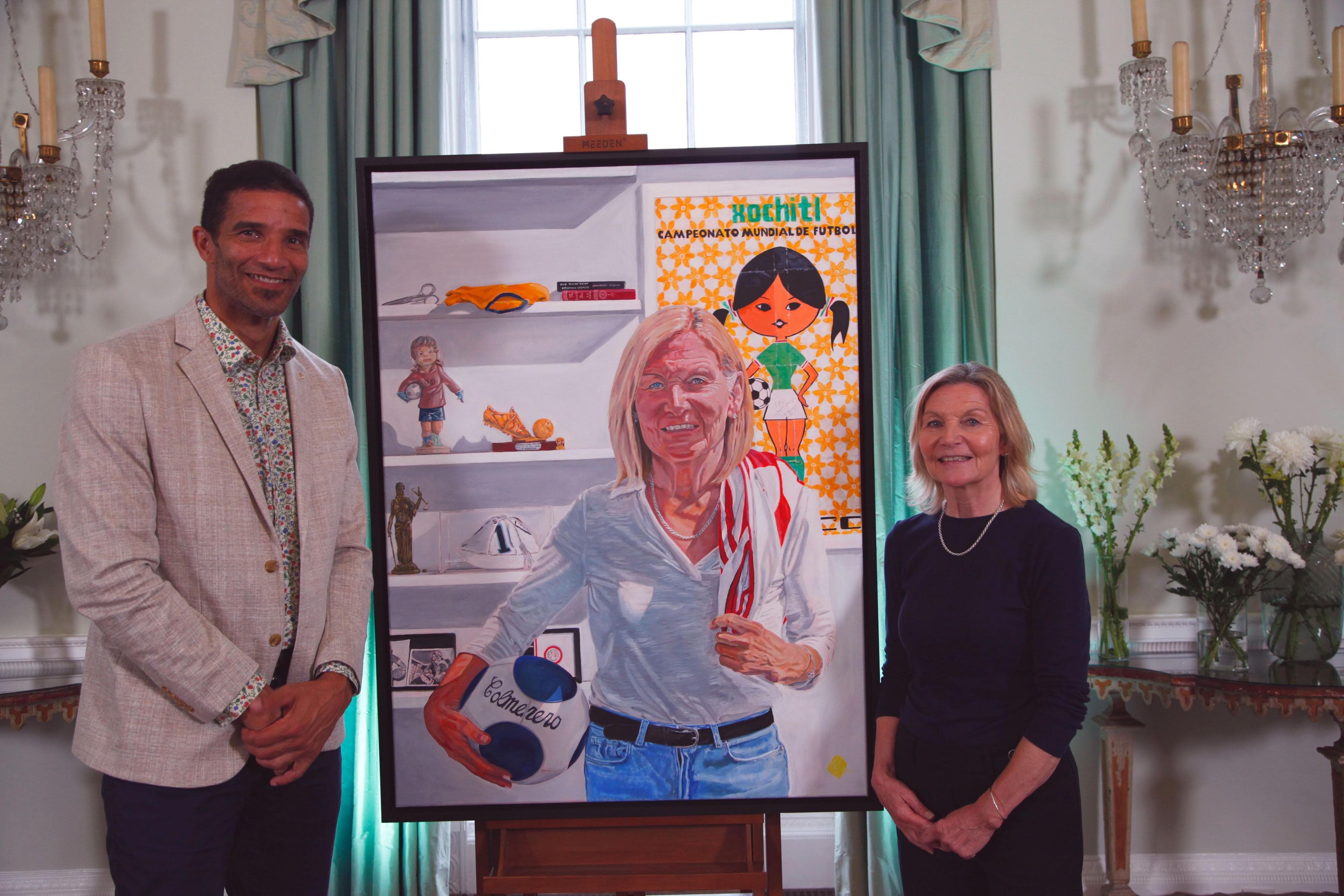 ‘Trailblazer’ for women’s football in England painted by David James