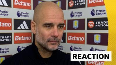 Aston Villa 2-1 Man City: Pep Guardiola post-match reaction