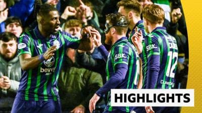 Watch highlights as Hibs beat Ayr with late goal in Scottish Cup