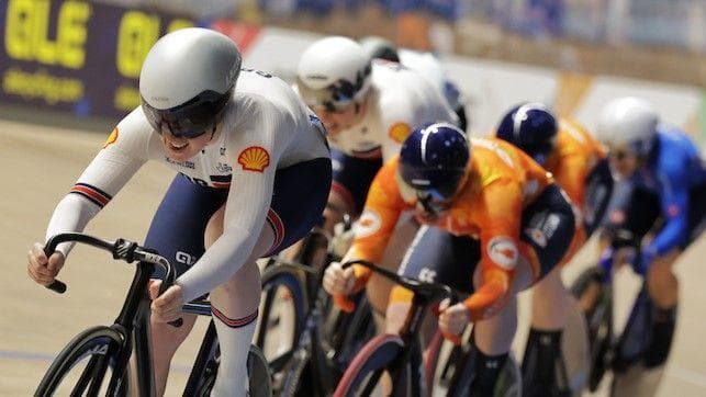 European Track Cycling Championships: Rhian Edmunds wins keirin silver to leave GB third in medal table