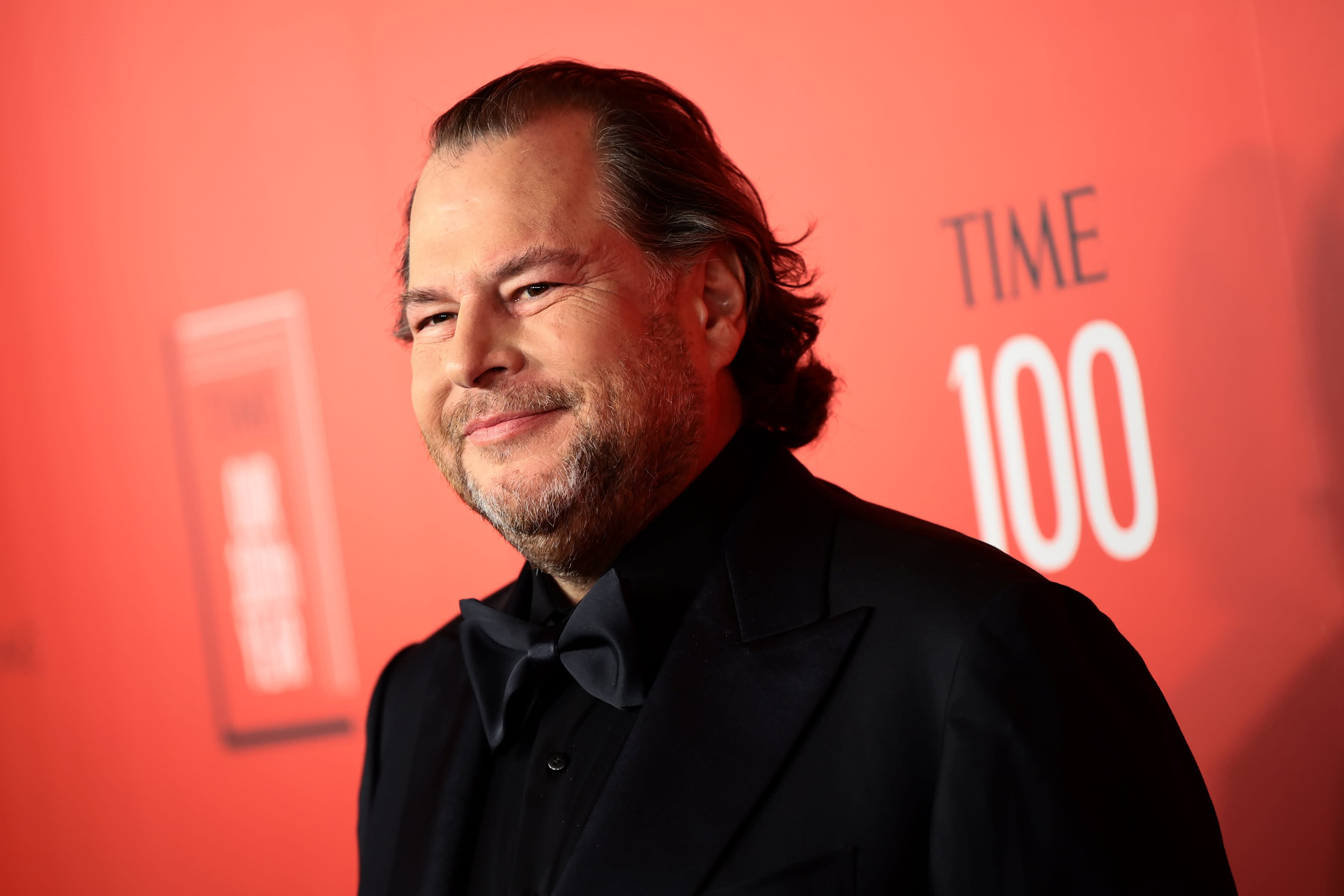 Marc Benioff is in talks to sell Time to Antenna Group