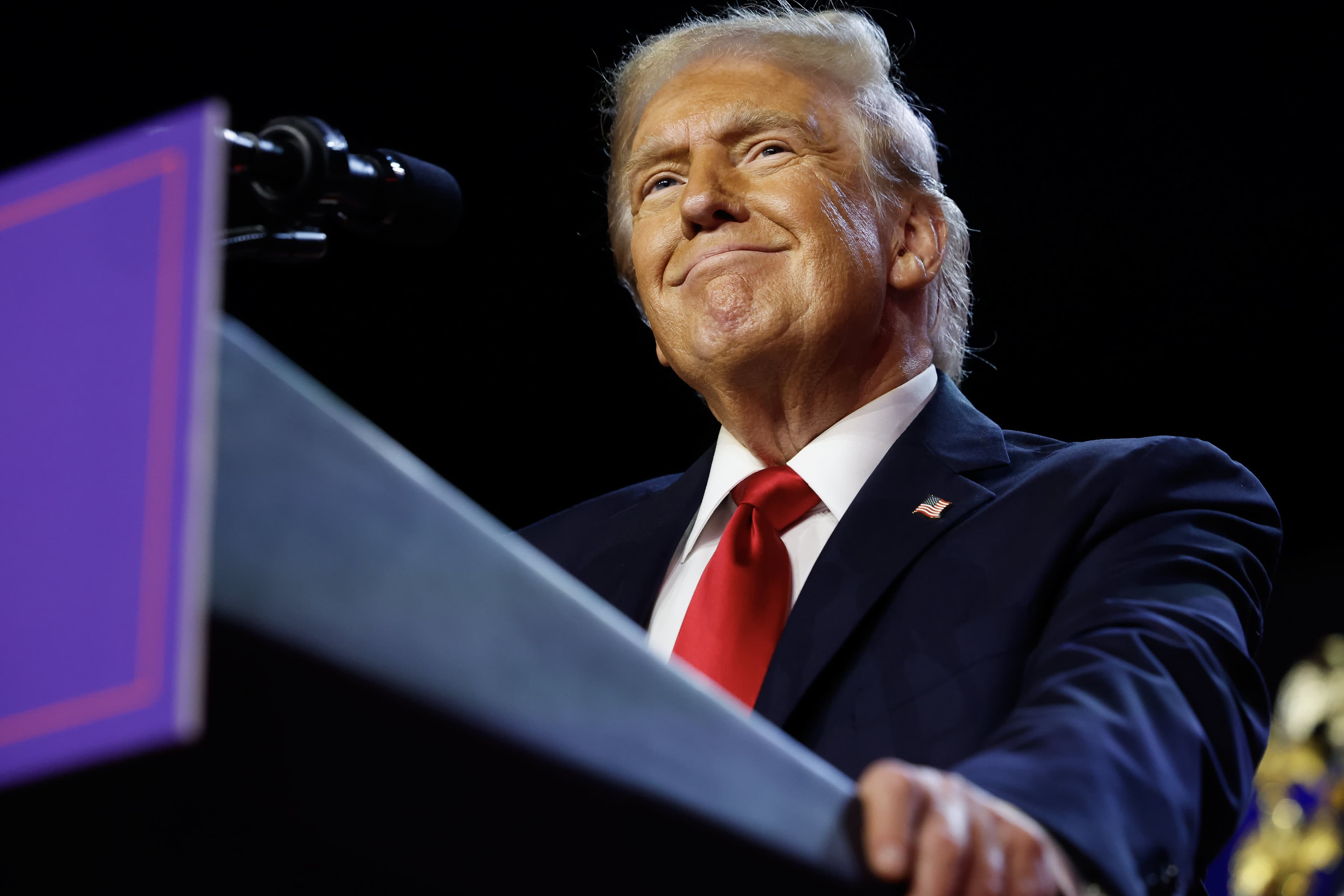 Trump declares victory hours before clearing Electoral College threshold against Harris