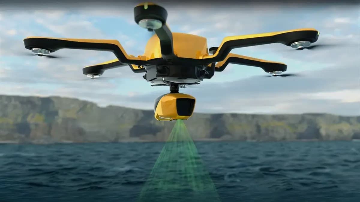 Cutting-edge drone tech maps land and water with laser accuracy