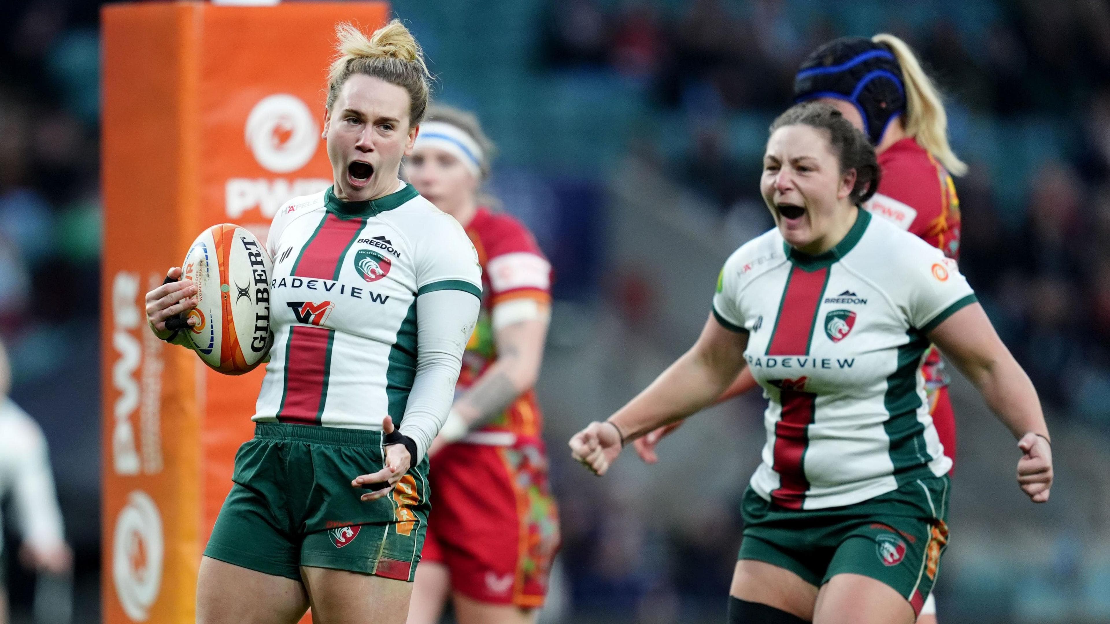 Harlequins Women 42-17 Leicester Tigers Women: Quins score eight tries to go top of Women’s Premiership Rugby table