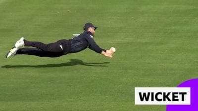 ICC Men’s Champions Trophy 2025: Ravindra Jadeja dismissed by diving Kane Williamson catch