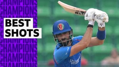 Champions Trophy: Best shots from Ibrahim Zadran’s century