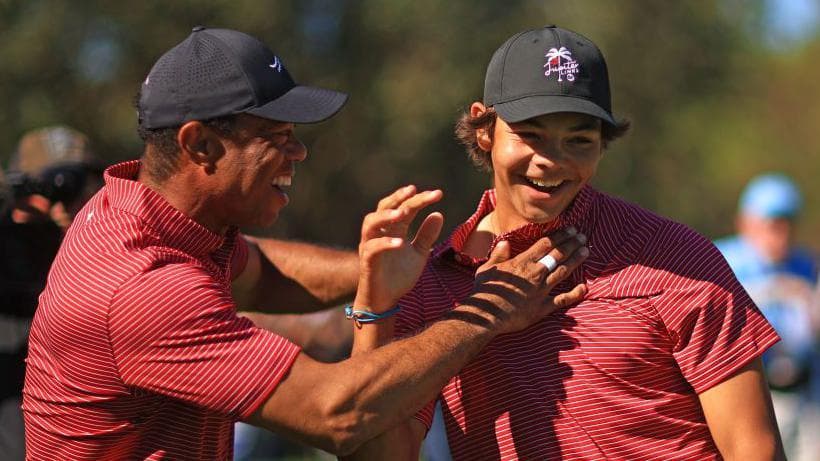 Tiger Woods’ son Charlie Woods, 15, hits hole-in-one at PNC Championship