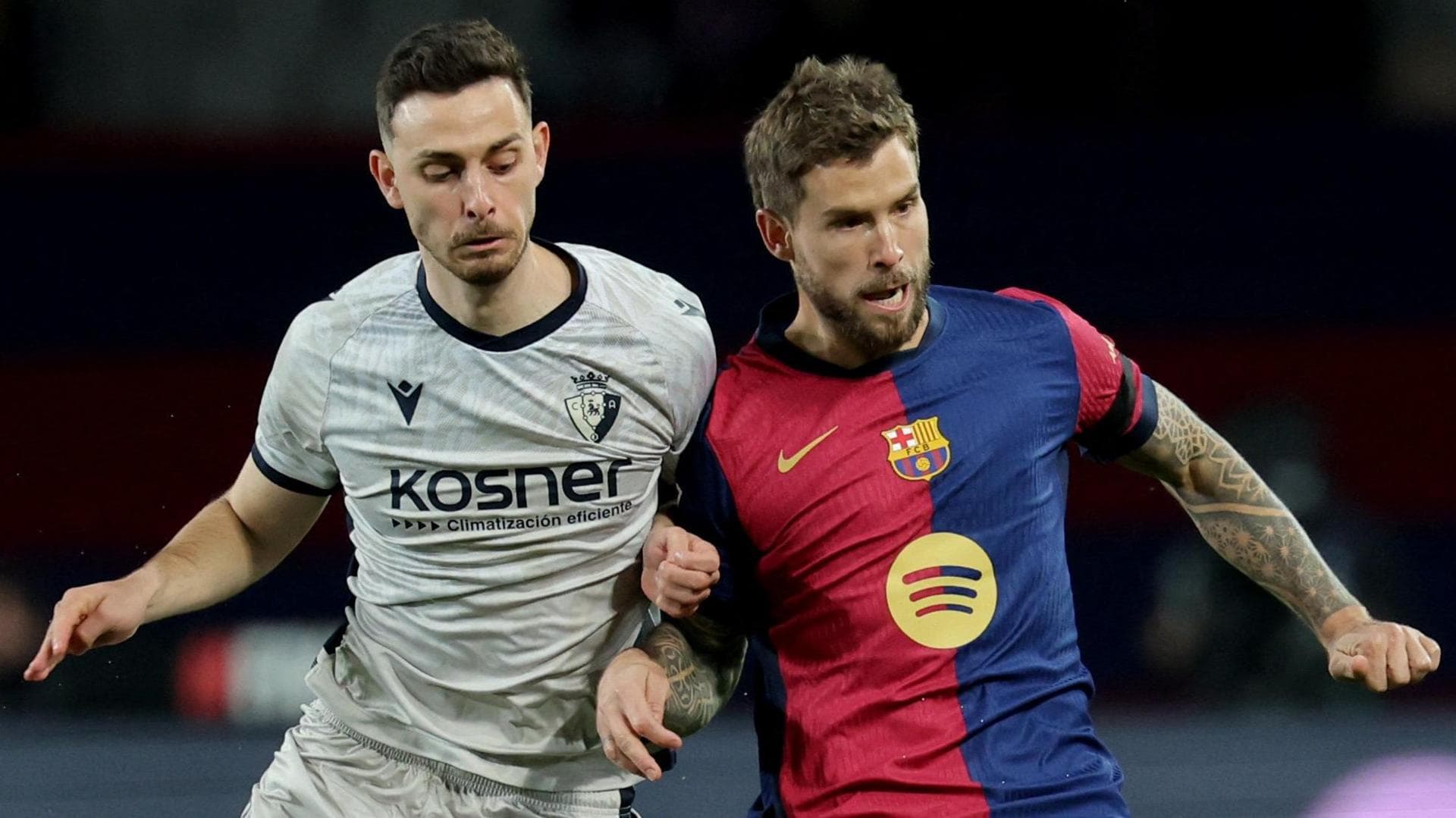 Osasuna appeal over Barcelona player’s eligibility for La Liga match dismissed by RFEF