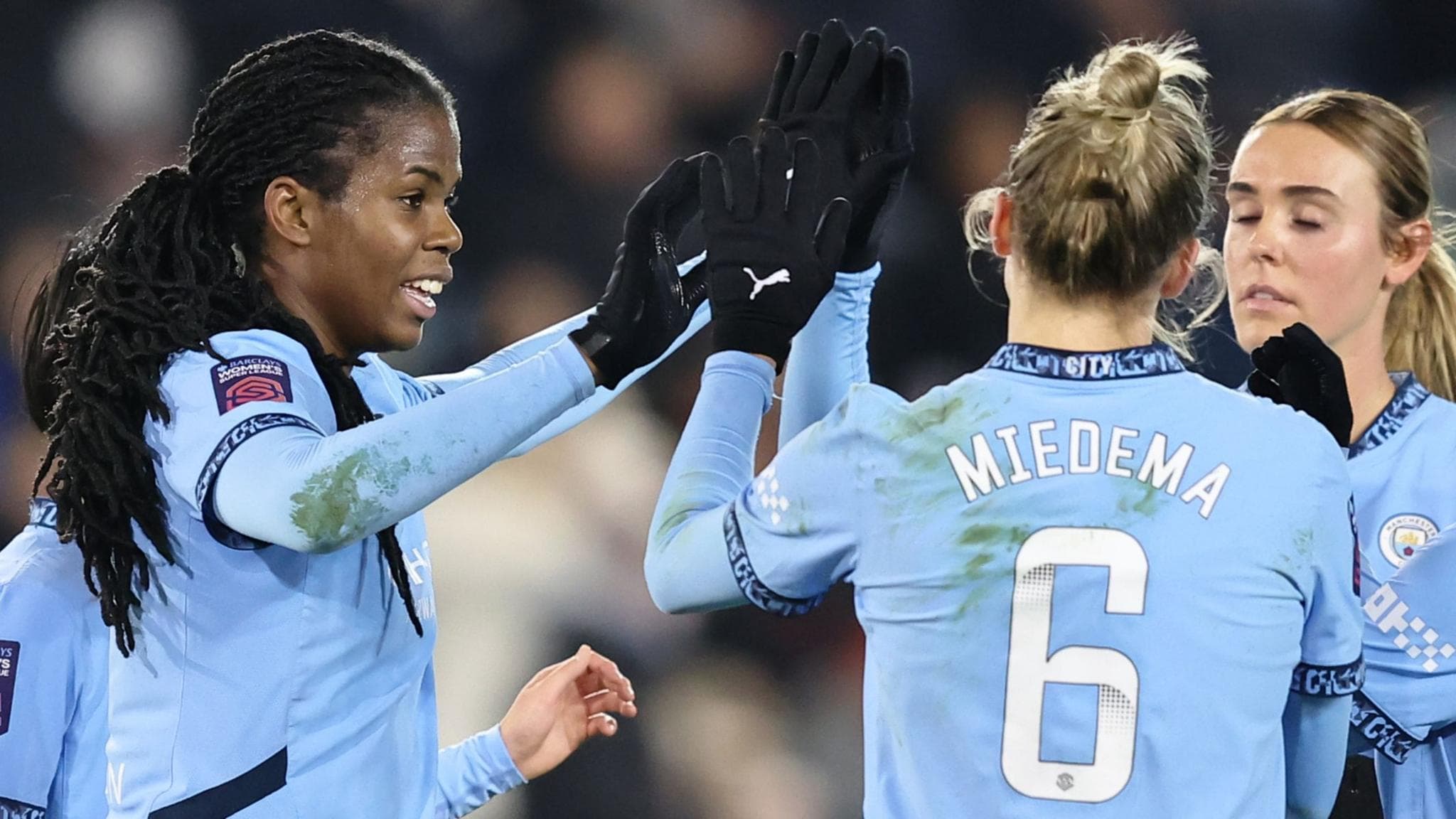 Khadija Shaw: Man City striker makes black power salute after facing racism
