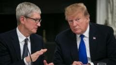 Donald Trump says Apple boss Tim Cook called him with EU concerns