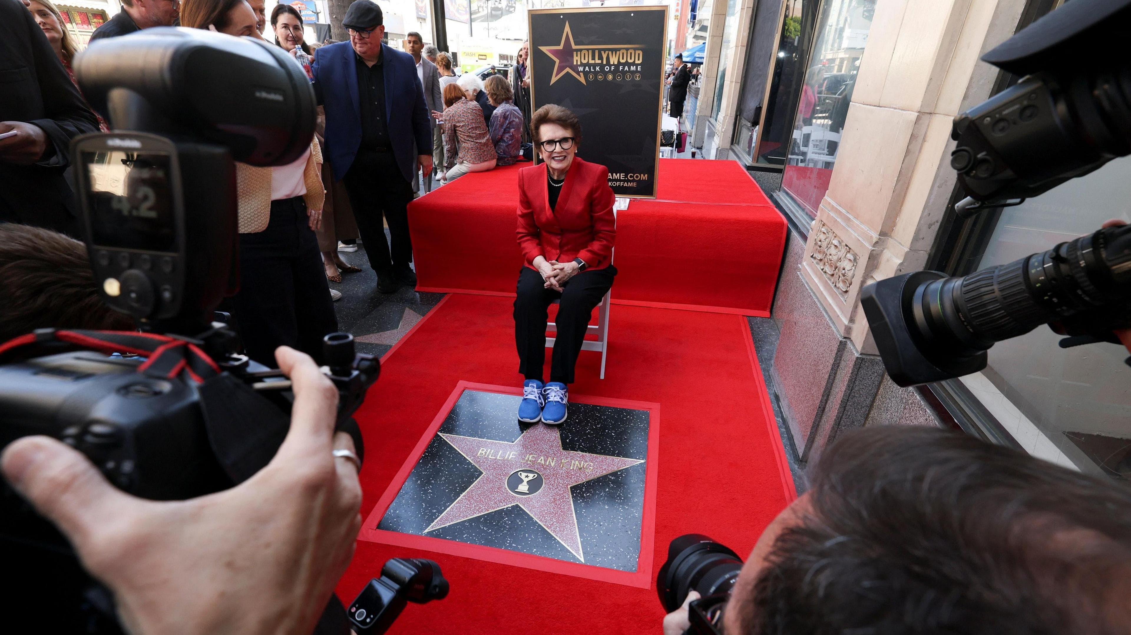 Billie Jean King receives Hollywood Walk of Fame star