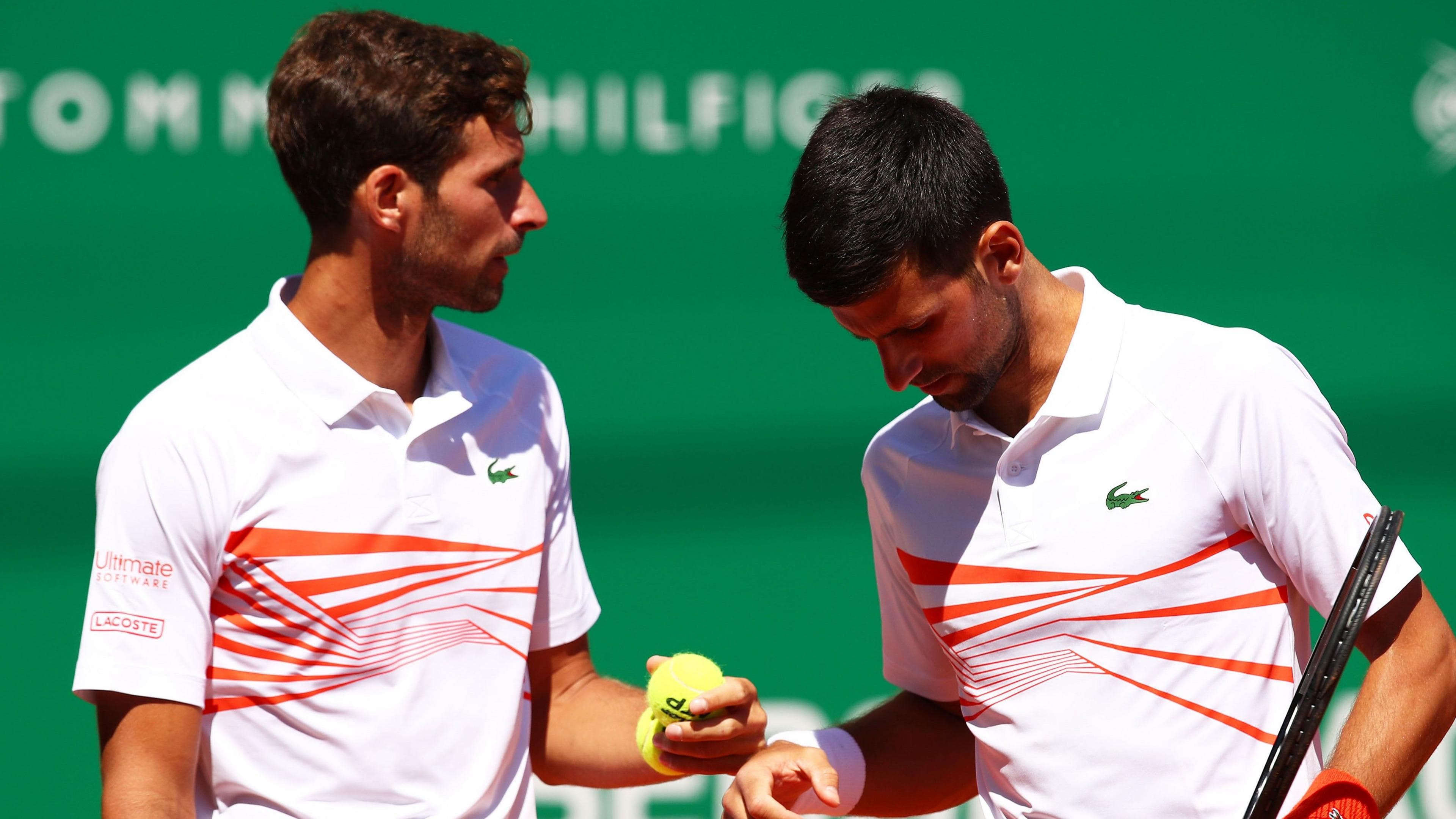 Monte Carlo Masters: Novak Djokovic joined by brother Marko in Andy Murray’s absence