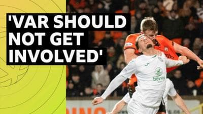 Watch Dundee United’s disallowed goal against Hibs