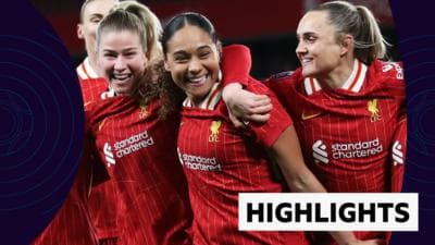 WSL highlights: Liverpool 3-1 Manchester United