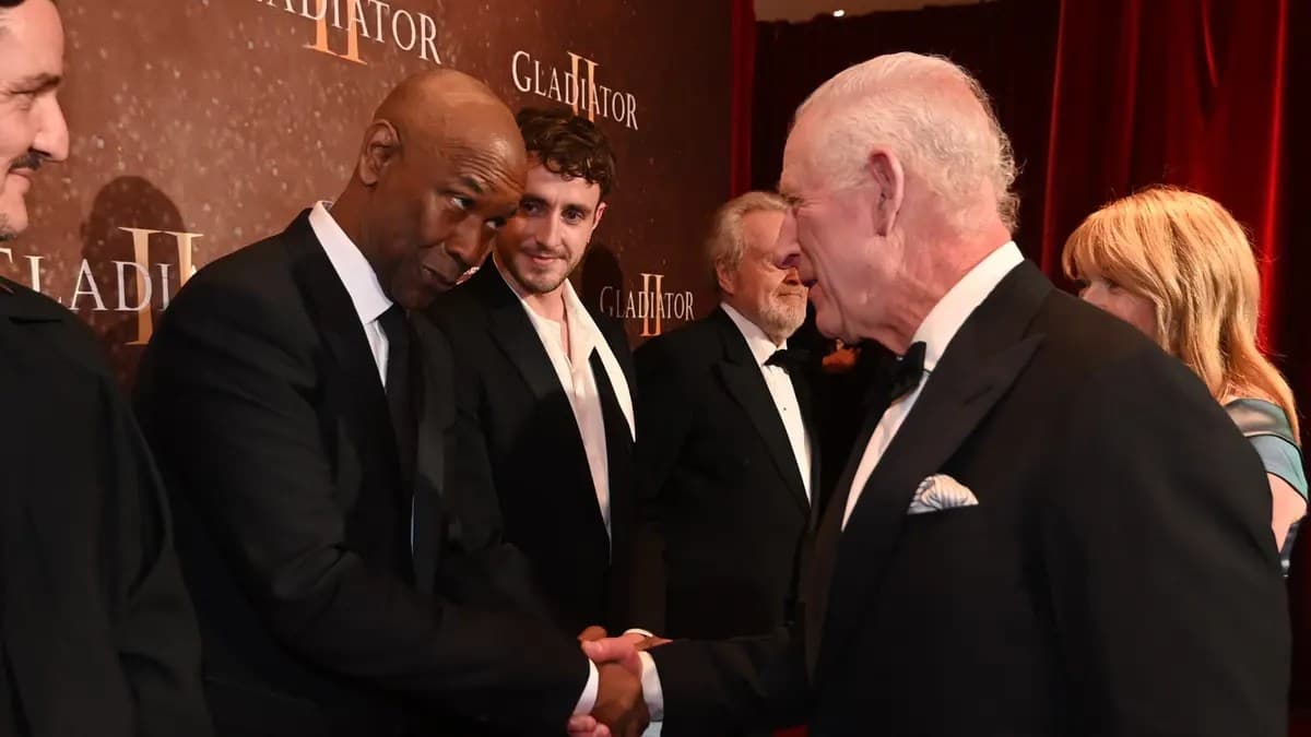 ‘Gladiator II’ star Denzel Washington has awkward encounter with King Charles