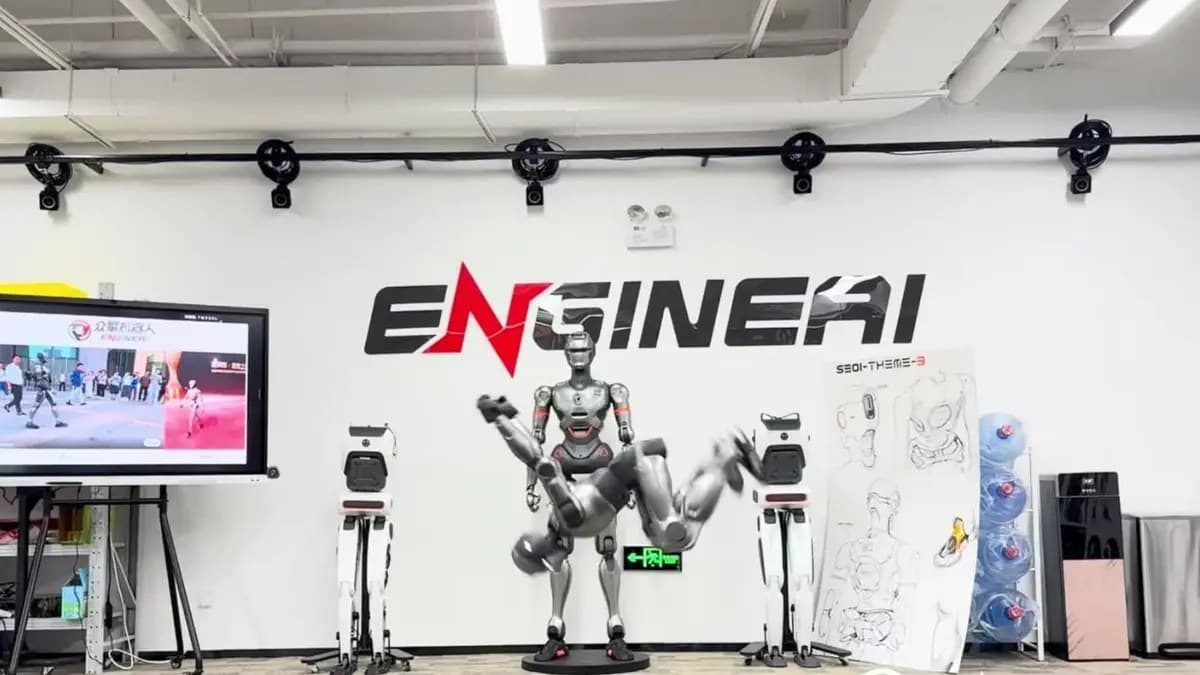 Chinese humanoid robot lands world’s first front flip