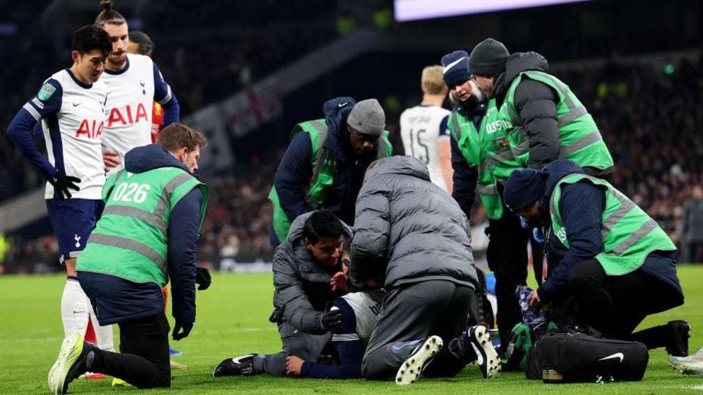 Rodrigo Bentancur: Tottenham midfielder taken off on stretcher after injury against Liverpool