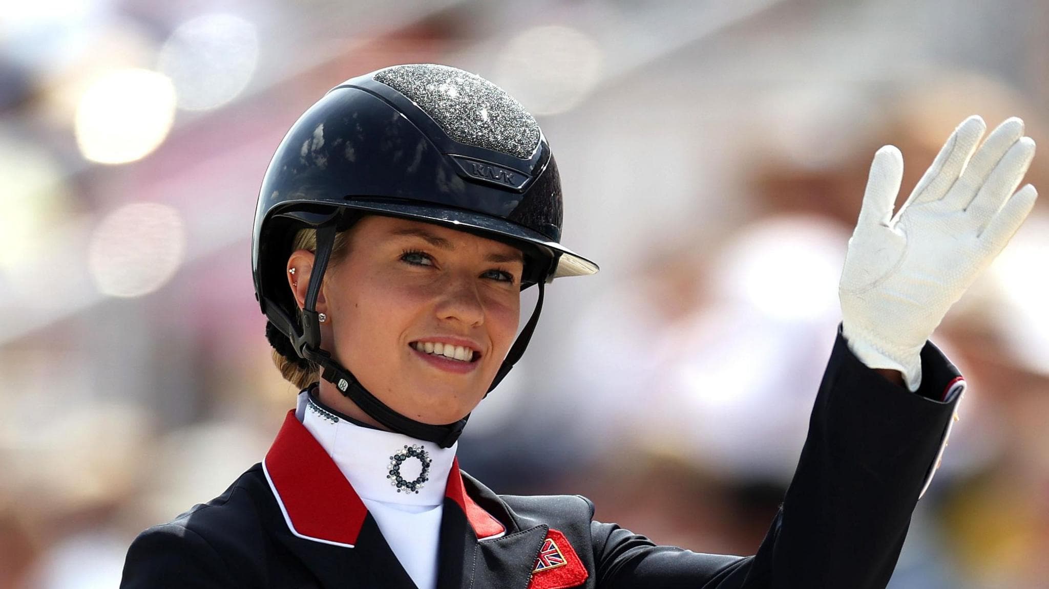 Dressage World Cup: Lottie Fry wins freestyle at London International Horse Show