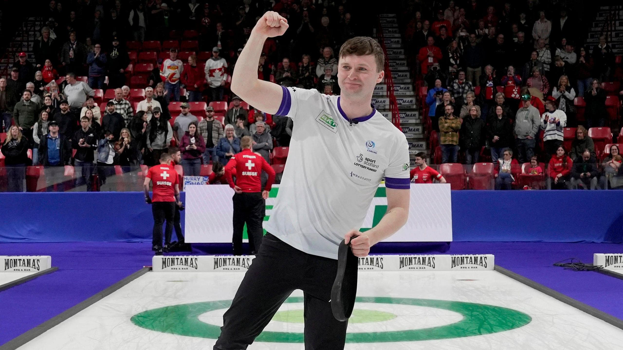 World Curling final: Scotland beat Switzerland to take gold