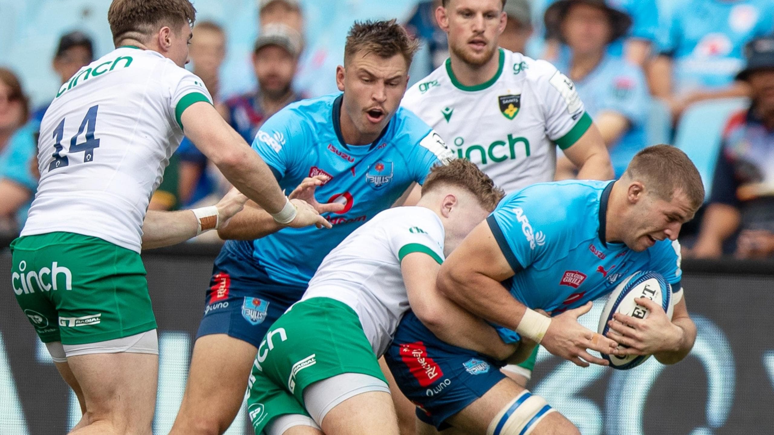 Bulls 21-30 Northampton Saints: Tommy Freeman scores two tries in outstanding win