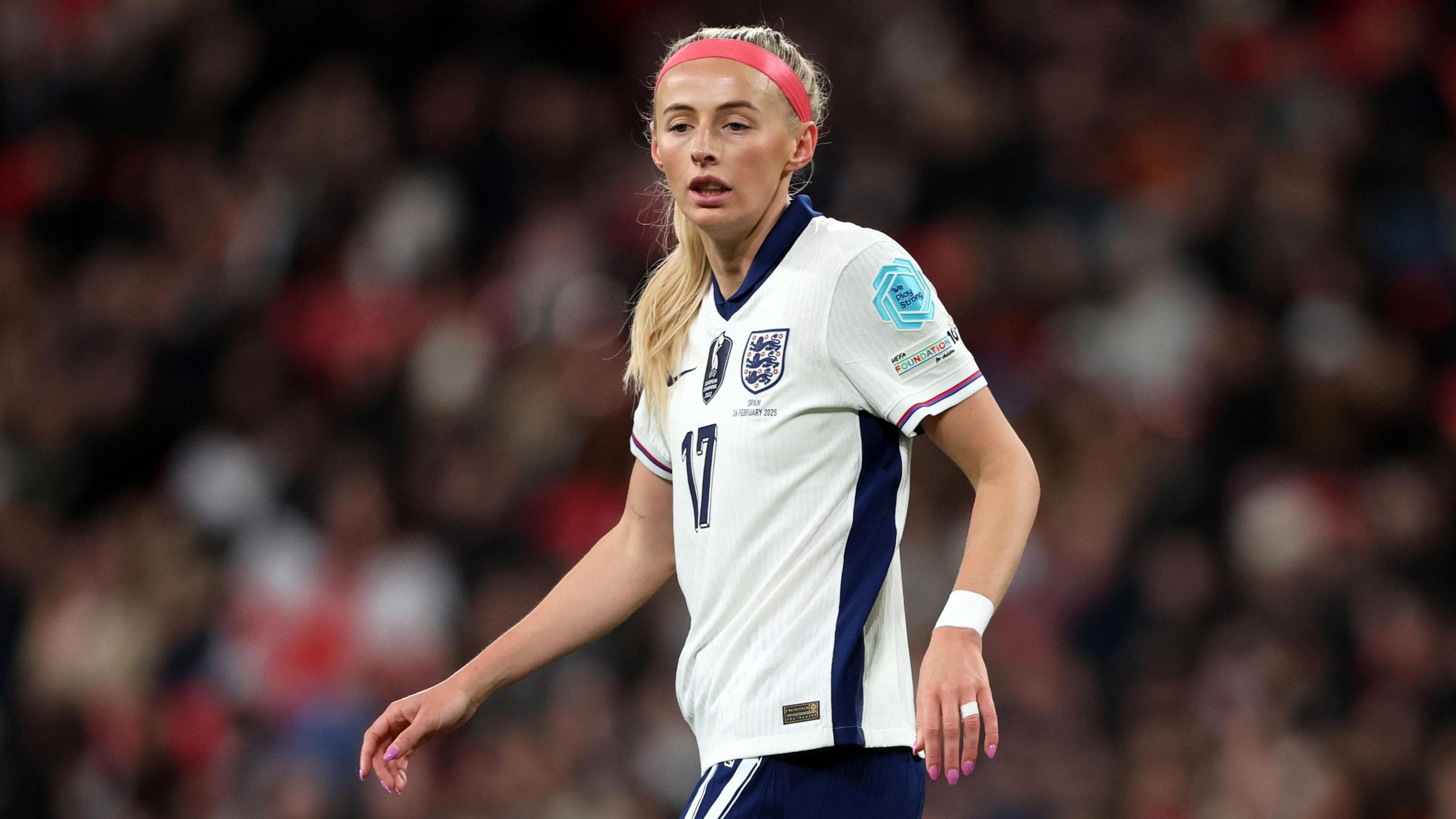England’s Chloe Kelly to miss Belgium double-header and return to Arsenal with foot injury