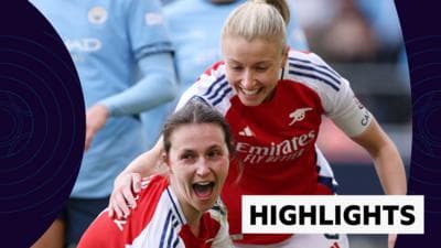 WSL highlights: Man City 3-4 Arsenal
