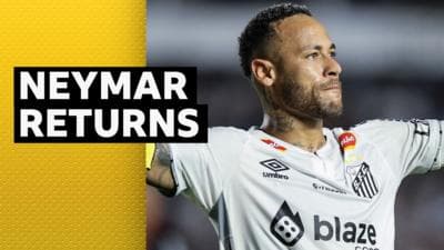 Neymar: Brazil forward makes second debut for Santos