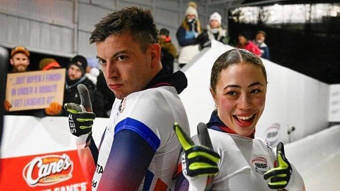 Skeleton World Championships: Matt Weston and Tabby Stoecker win team silver