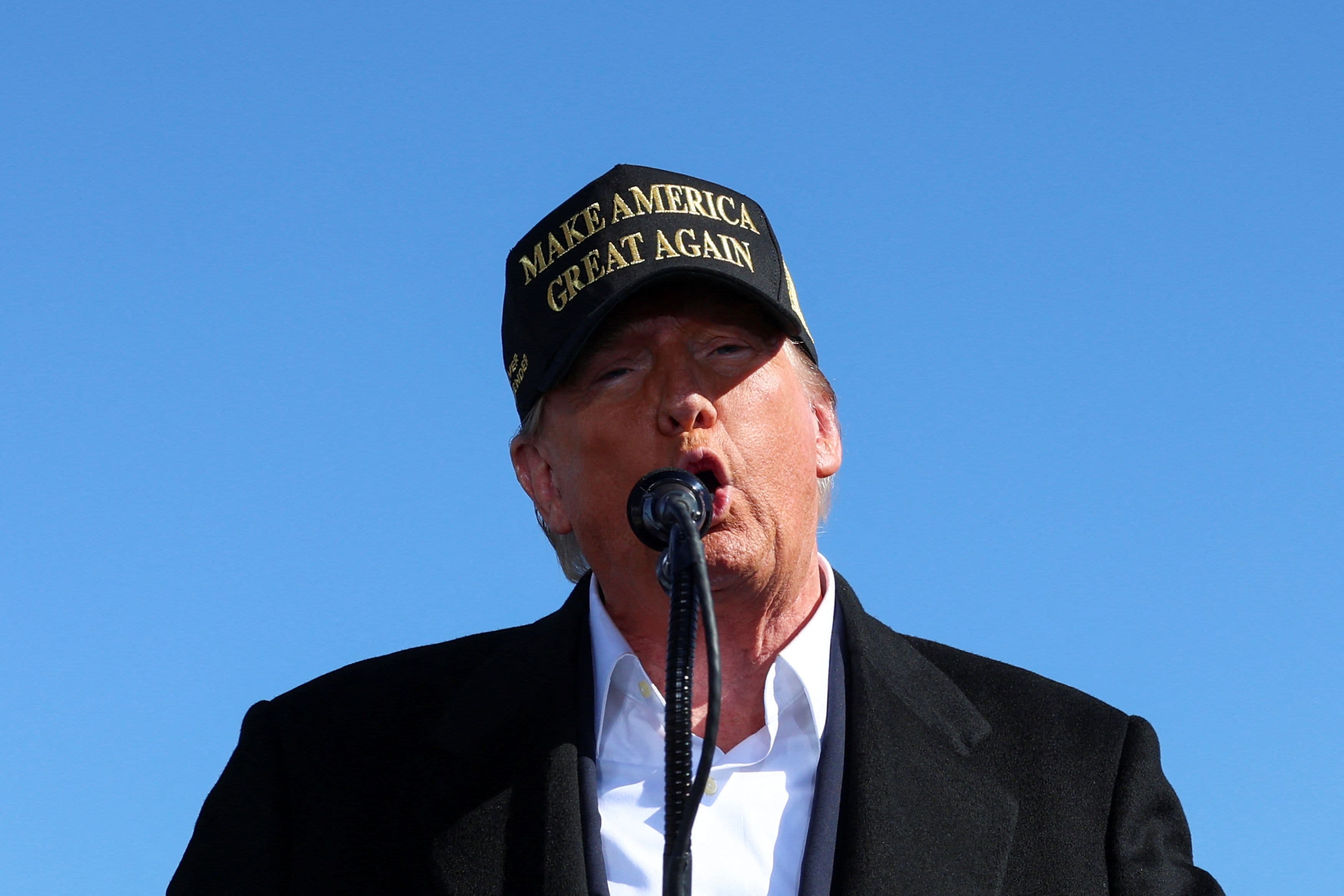 Trump sues CBS over Kamala Harris interview